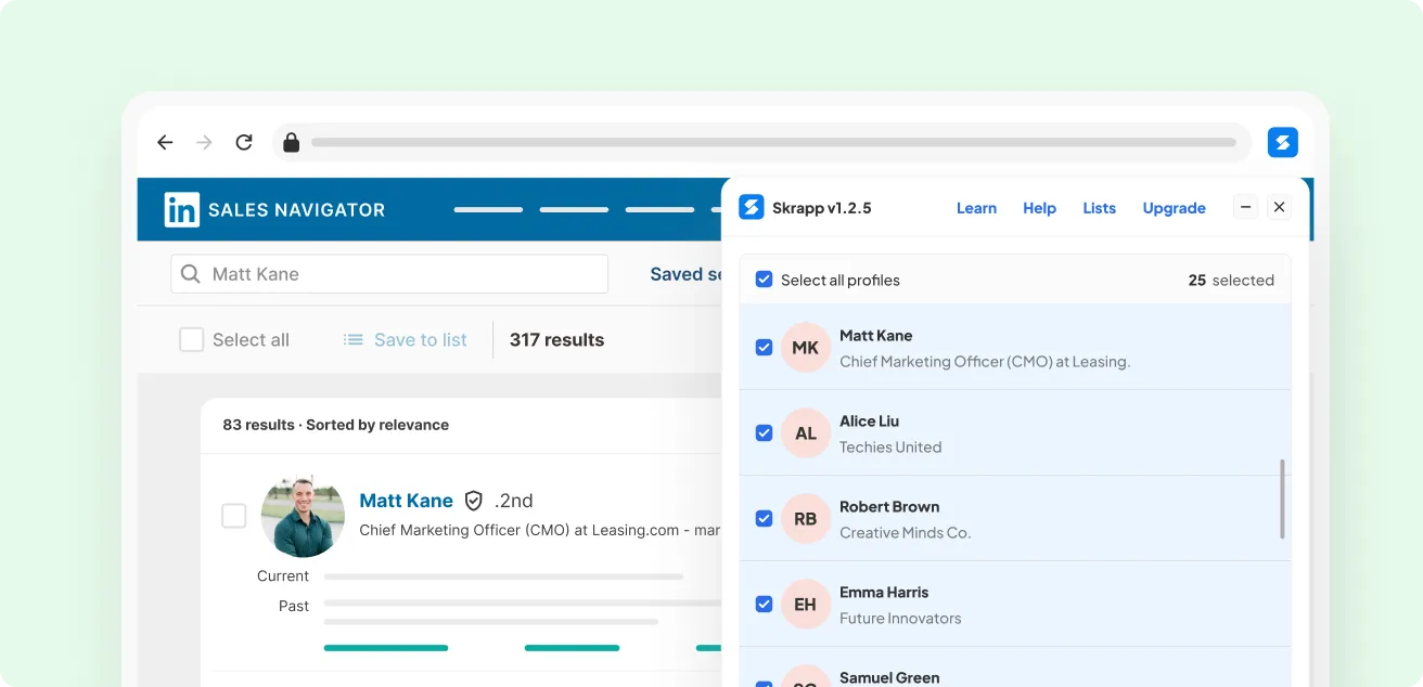 LinkedIn & Sales Navigator Single Profiles