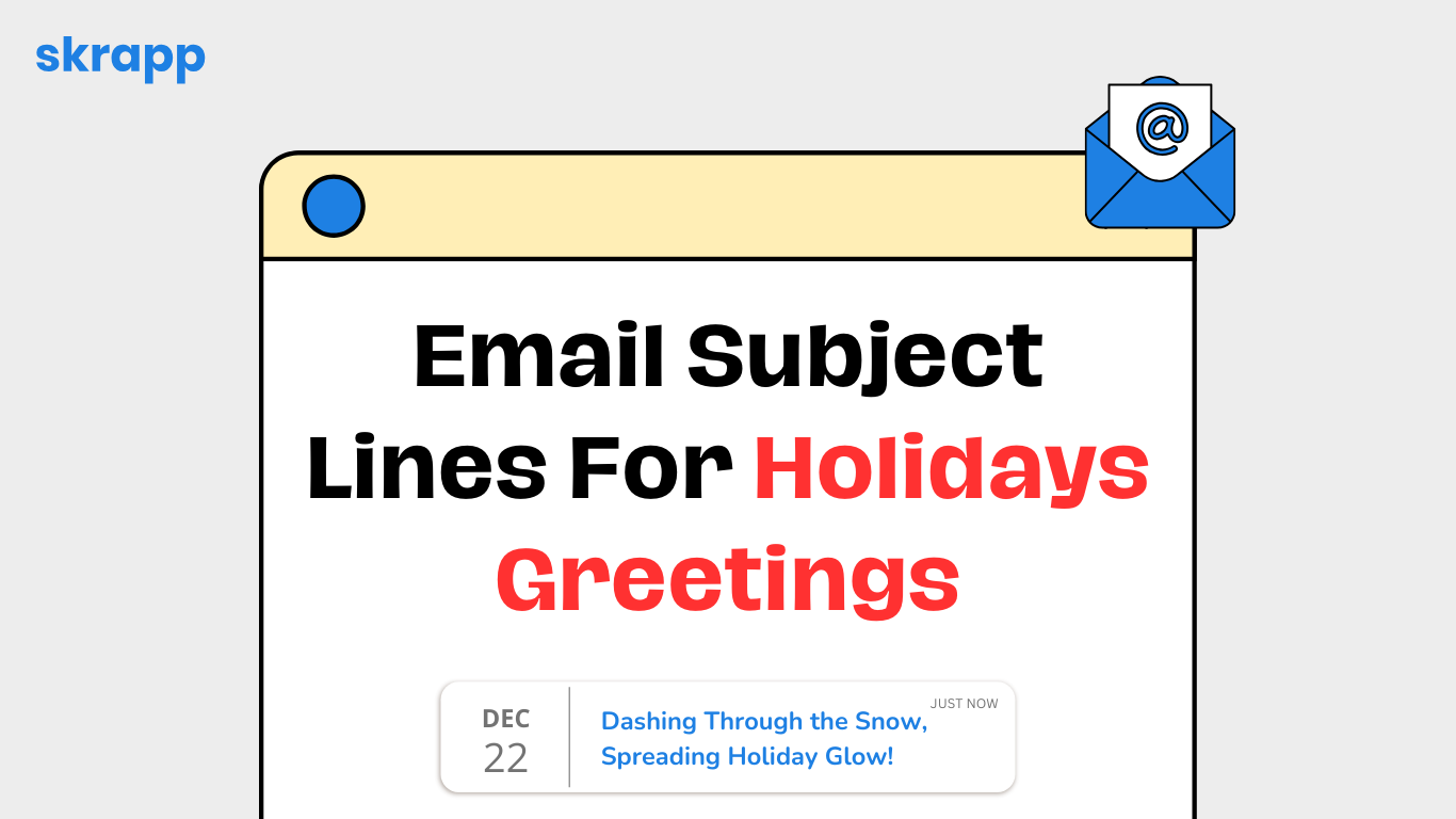 email subject lines for holiday greetings