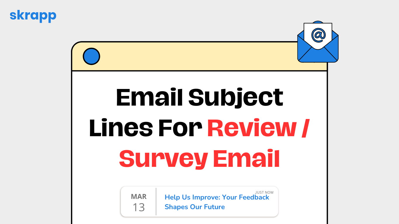 email subject lines for review and survey email