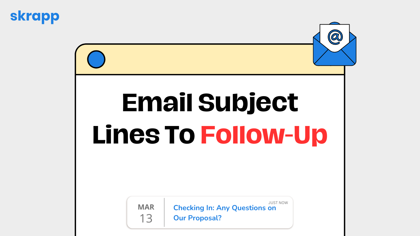 email subject lines to followup