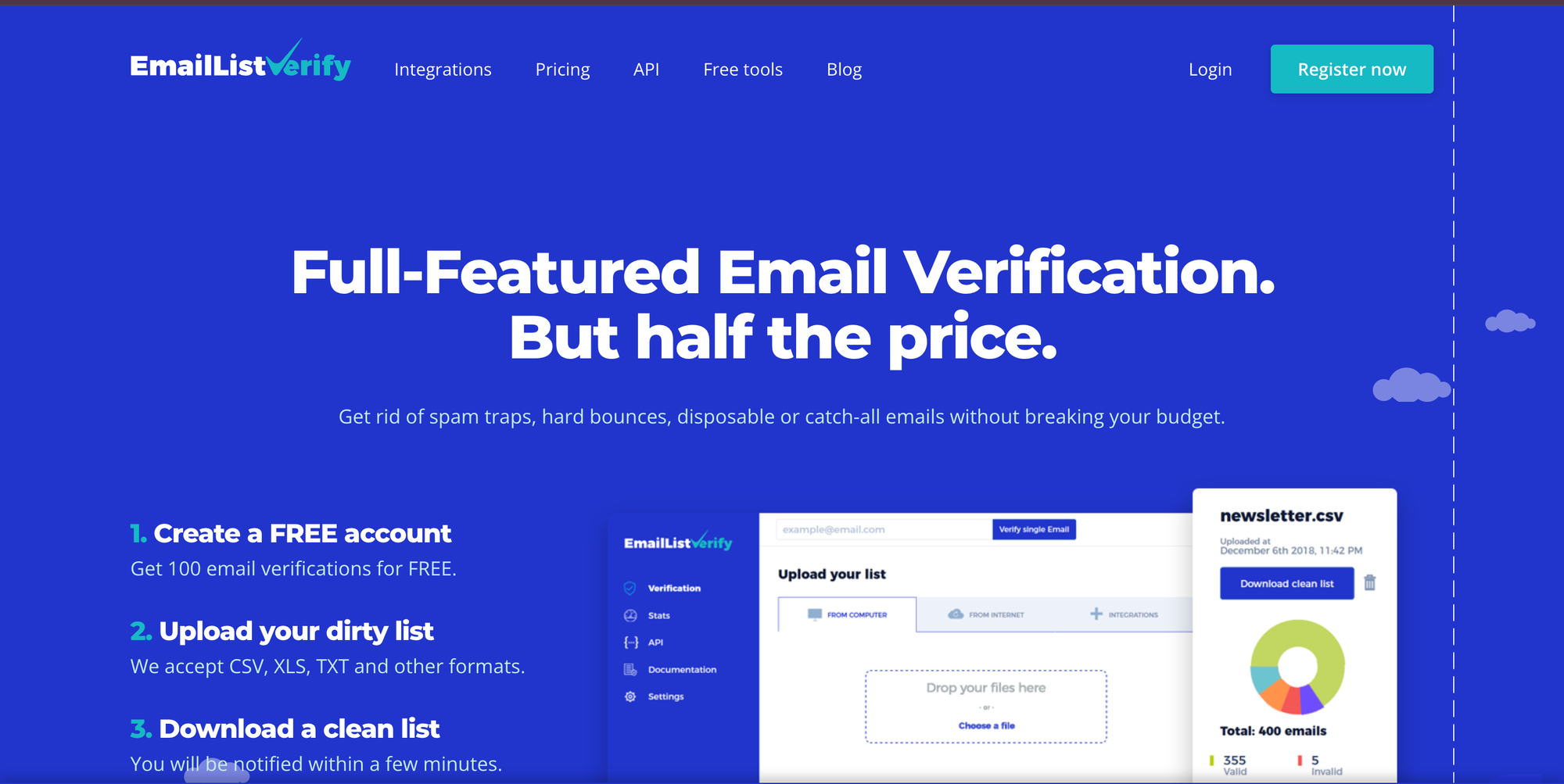 EmailListVerify - email verifier tool