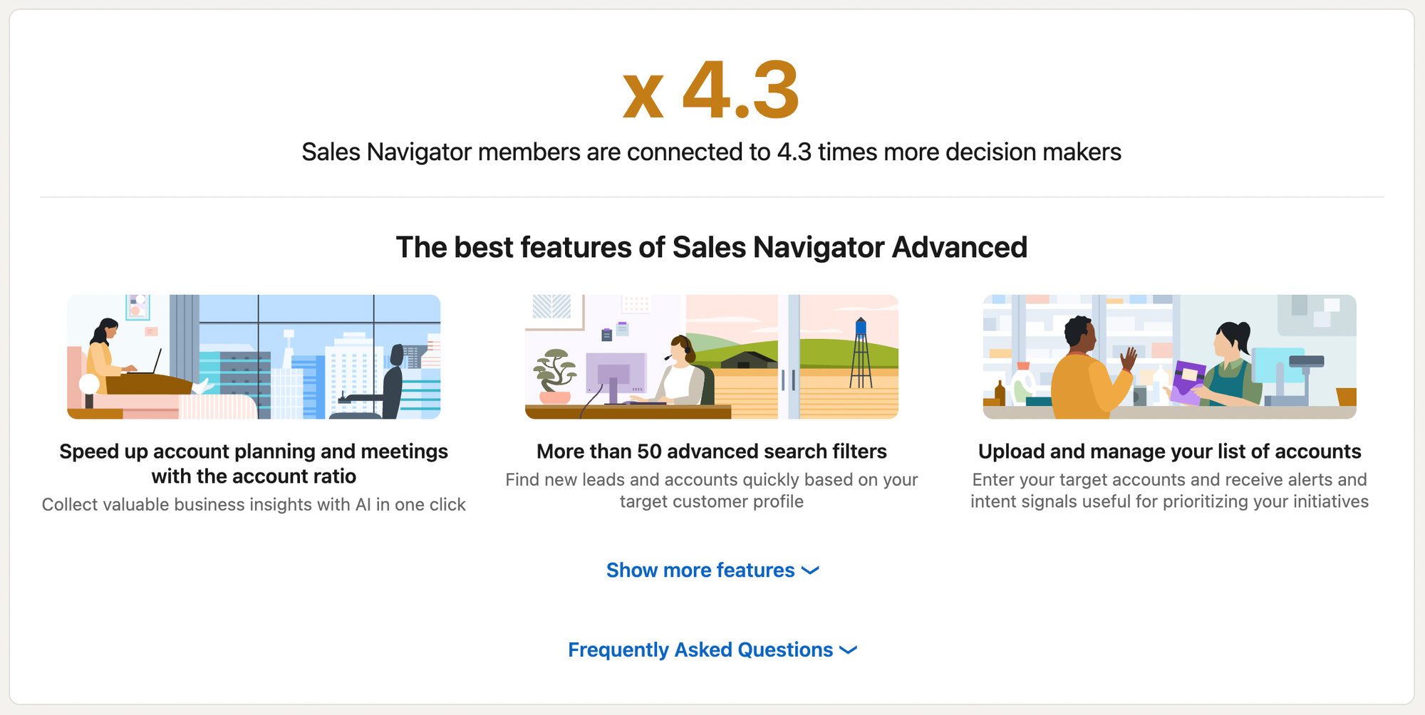 LinkedIn Sales Navigator Advanced cost