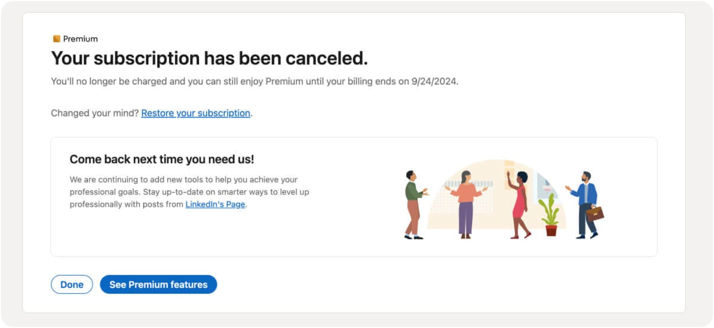 What Happens After You Cancel LinkedIn Premium