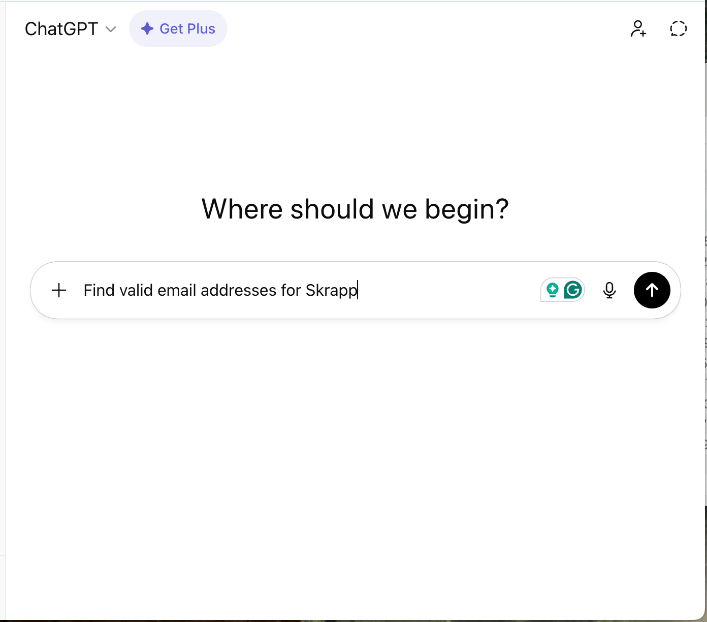 Email lookup using AI assistants like ChatGPT