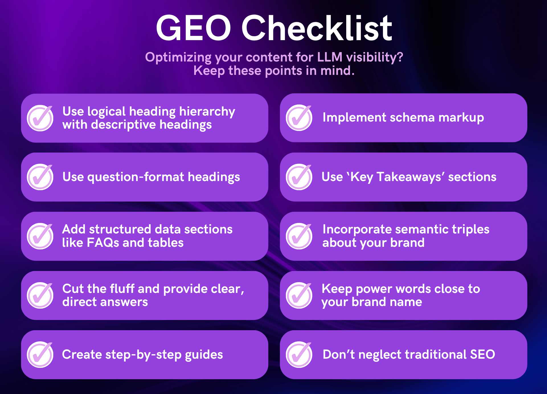 A comprehensive guest post outreach checklist that helps optimize content for LLM visibility