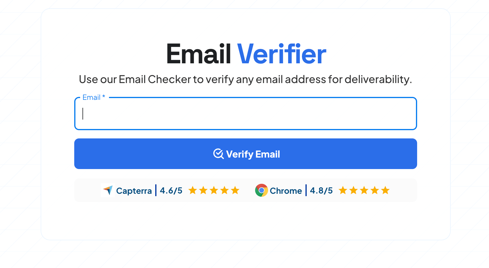 Skrapp email verification tool interface