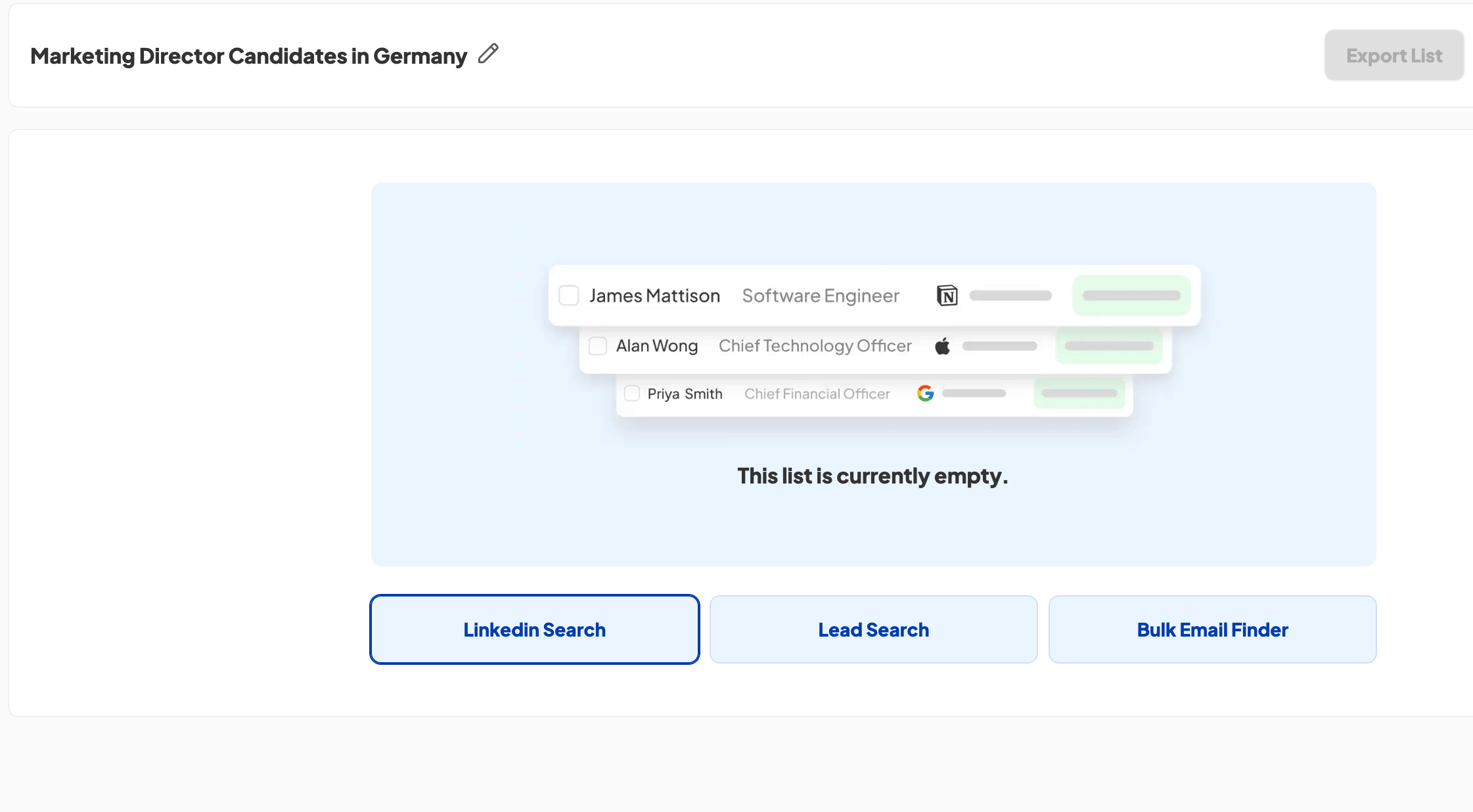 Skrapp best recruitment automation tool (interface screenshot)