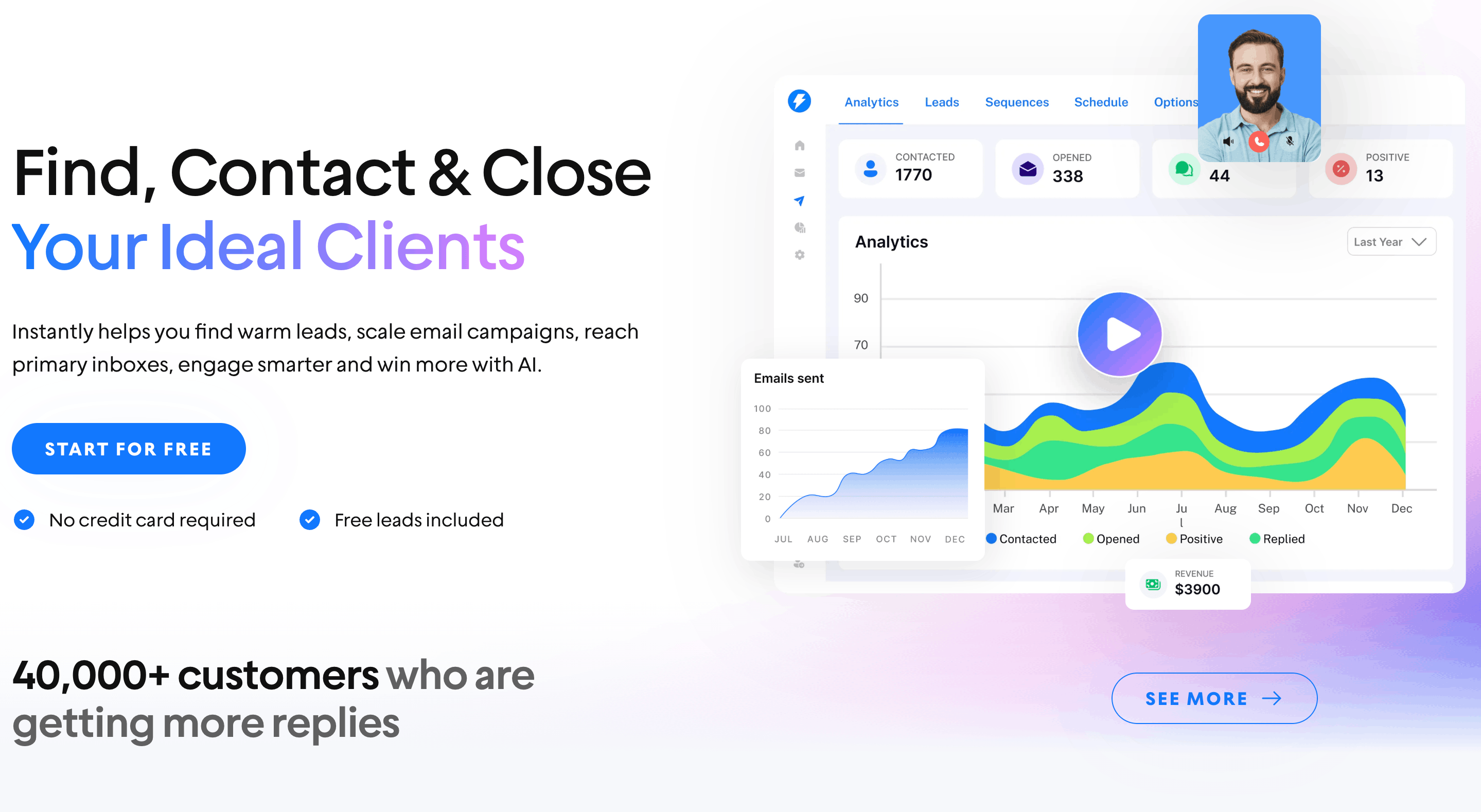 Instantly.ai - Apollo.io alternative - website screenshot