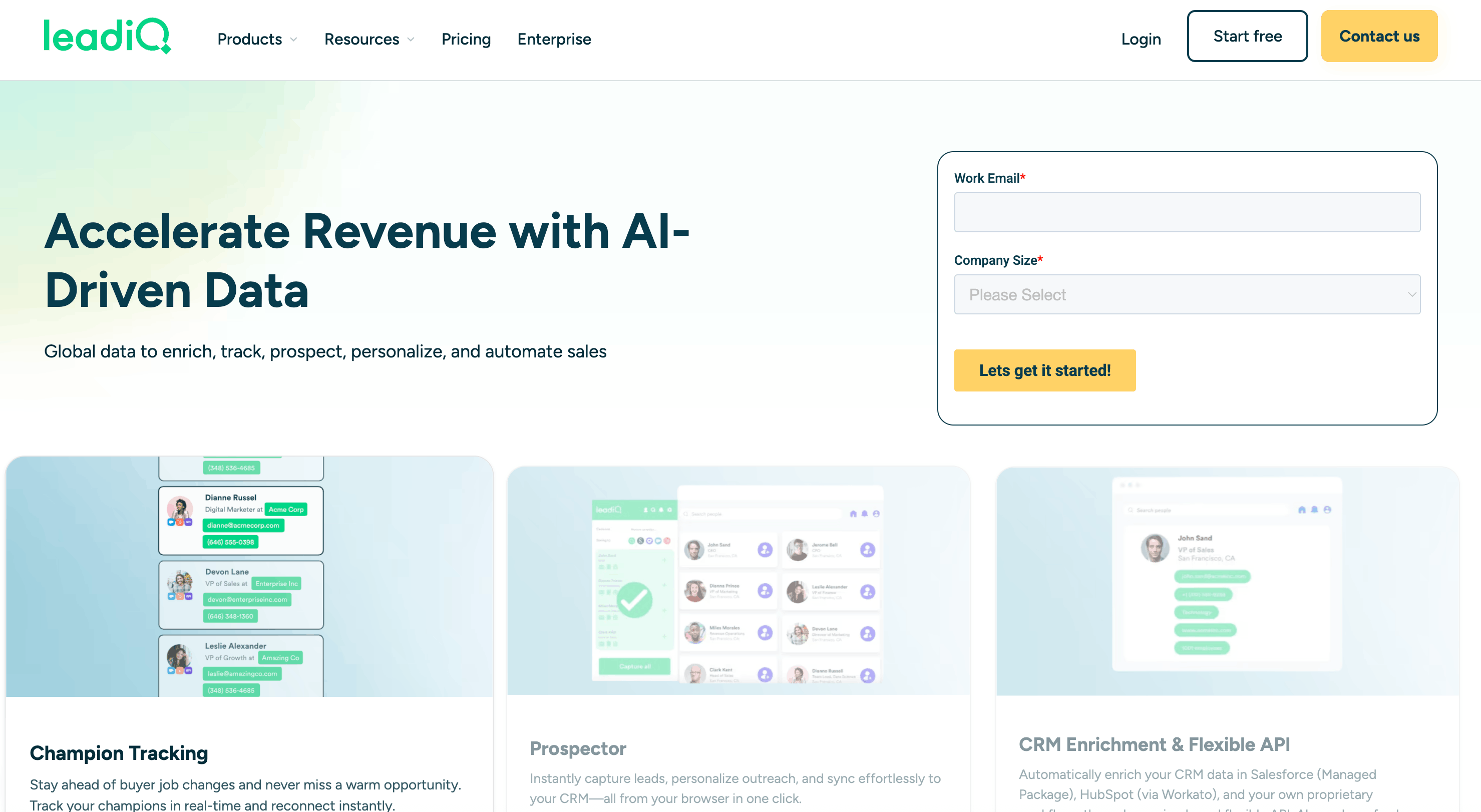 LeadIQ Apollo.io alternative