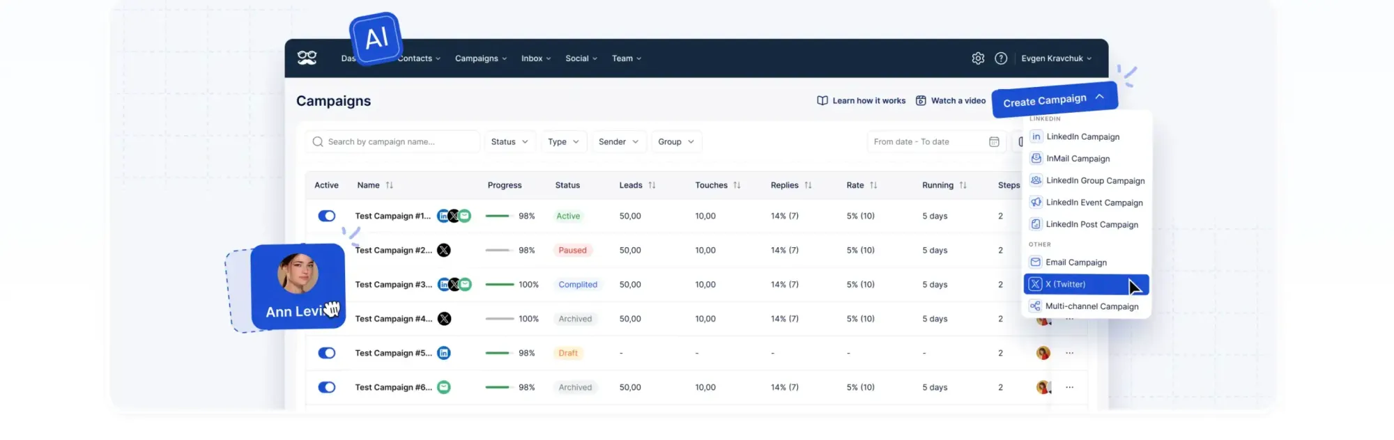 Meet Alfred LinkedIn scraping tool website screenshot