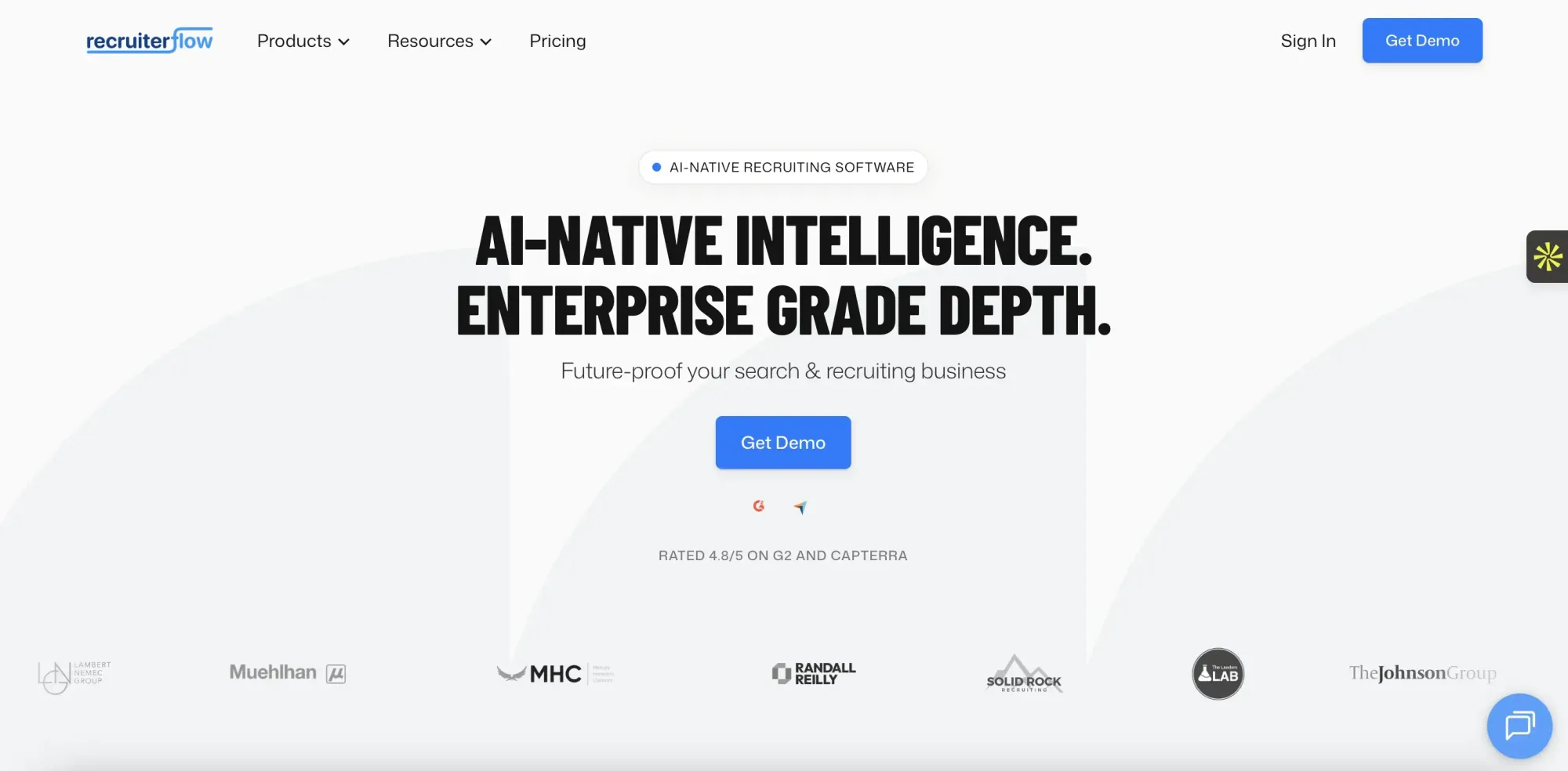 Recruiterflow best recruitment automation tool (website screenshot)