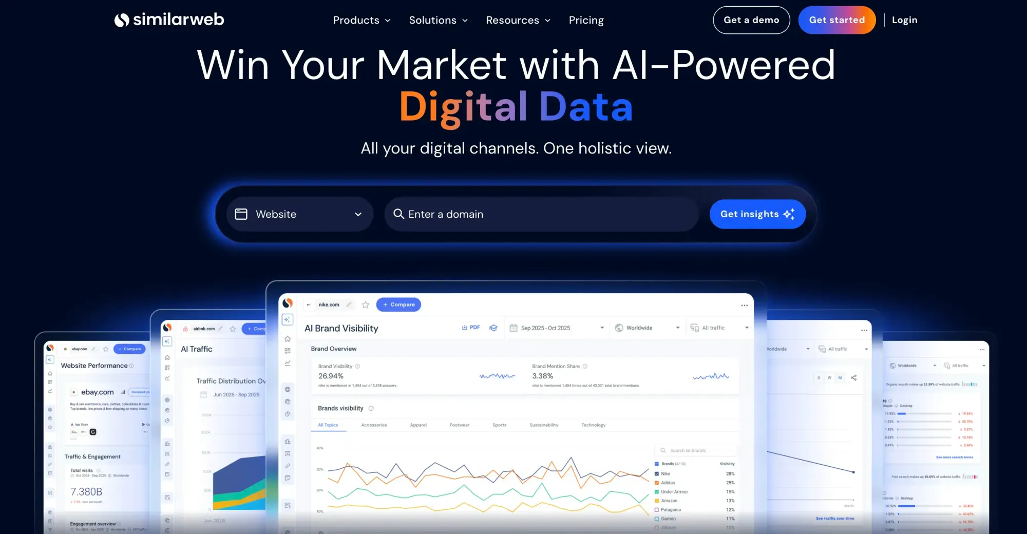SimilarWeb best link building tool interface screenshot