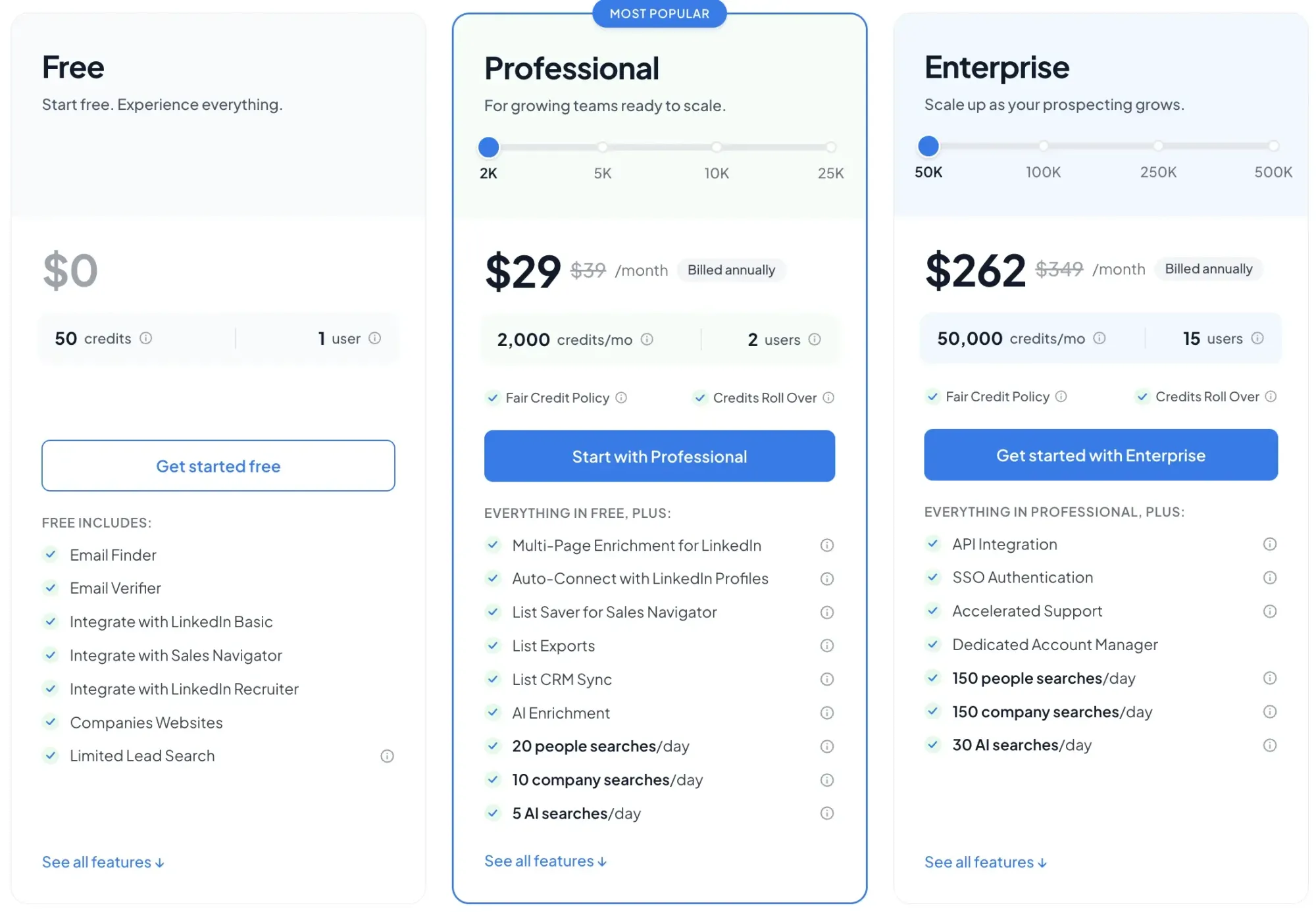 Skrapp pricing plans