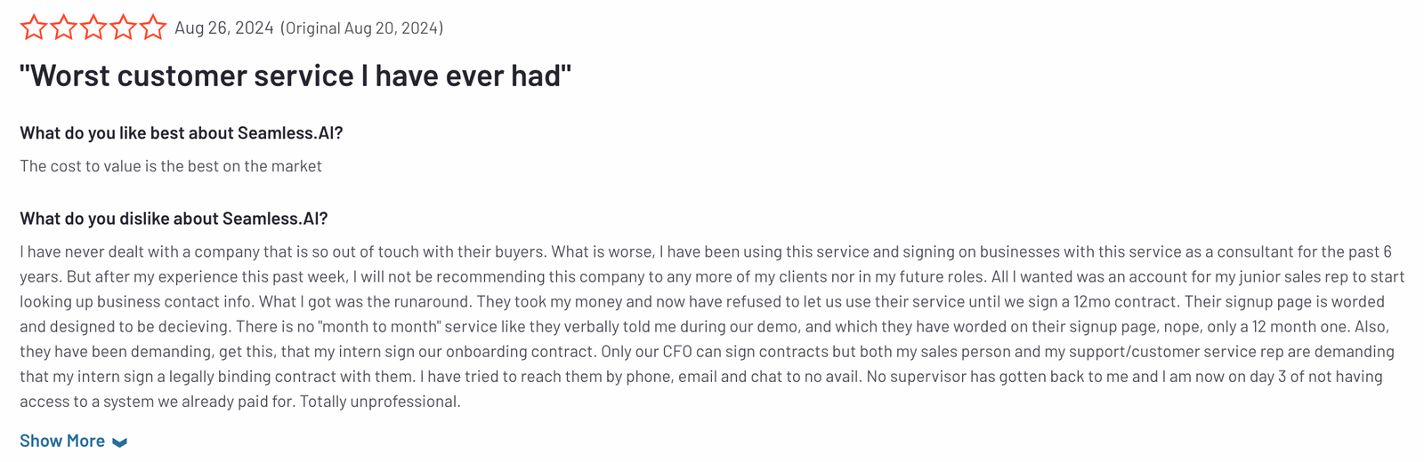 Hunter.io Customer Service Review 6