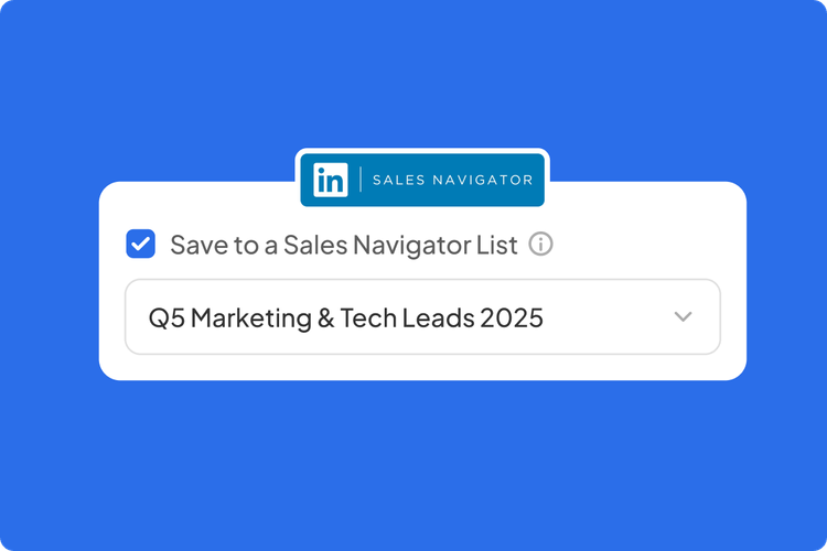 Save Leads to Sales Navigator Lists in the Skrapp Extension