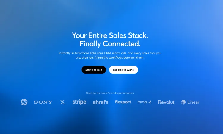 Featured image for the article about Instantly.io review