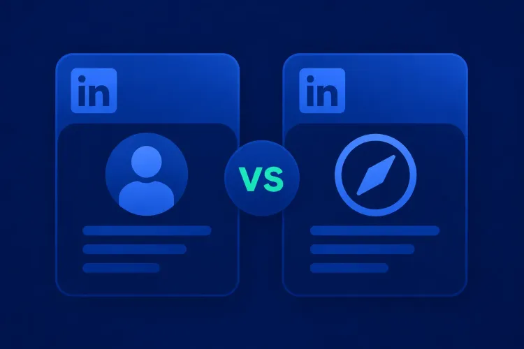 Featured image for the article about LinkedIn Recruiter vs. Sales Navigator