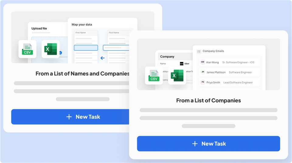 new feature new bulk email finder skrapp